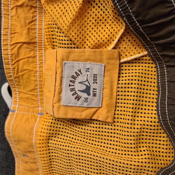 Mantaray Mens Swimwear Brown and Gold, size 3XL - Picture 8 of 9